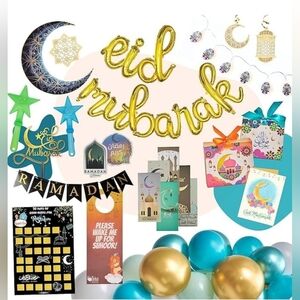 Ramadan & Eid Decoration Jumbo Set | Lights Balloons Kids Activities